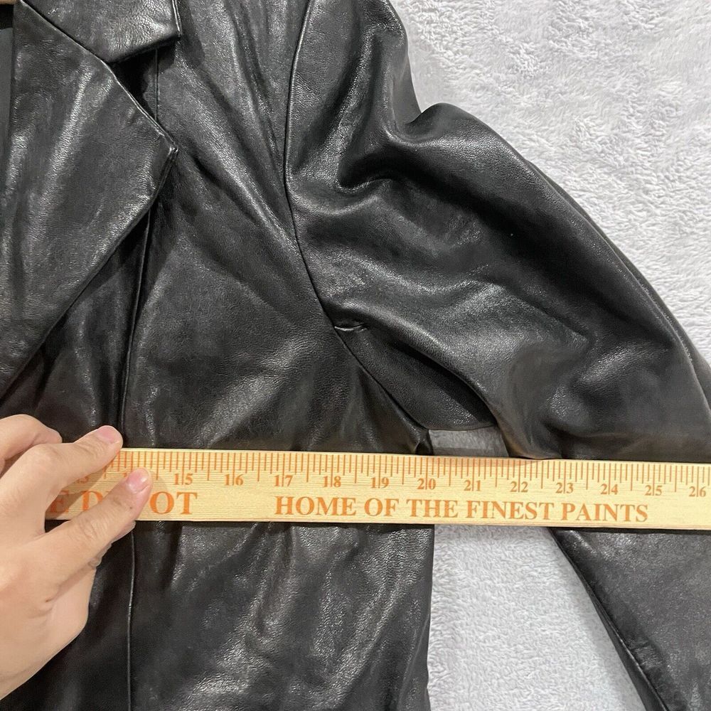 GREAT NORTHWEST VTG Italian Lambskin Leather Jacket‎ Womens Large 90s - Picture 8 of 12